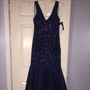 navy blue evening/prom dress